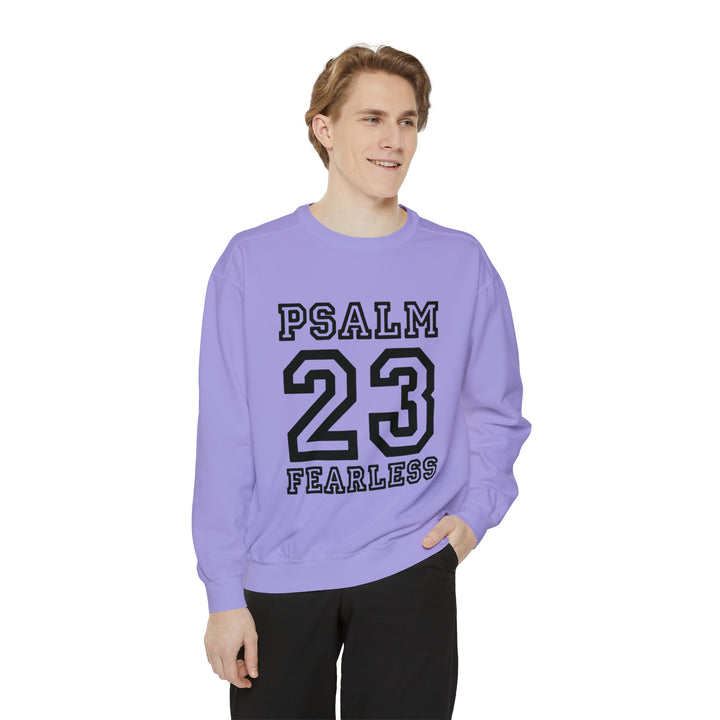 Psalm 23 Unisex Garment-Dyed Sweatshirt