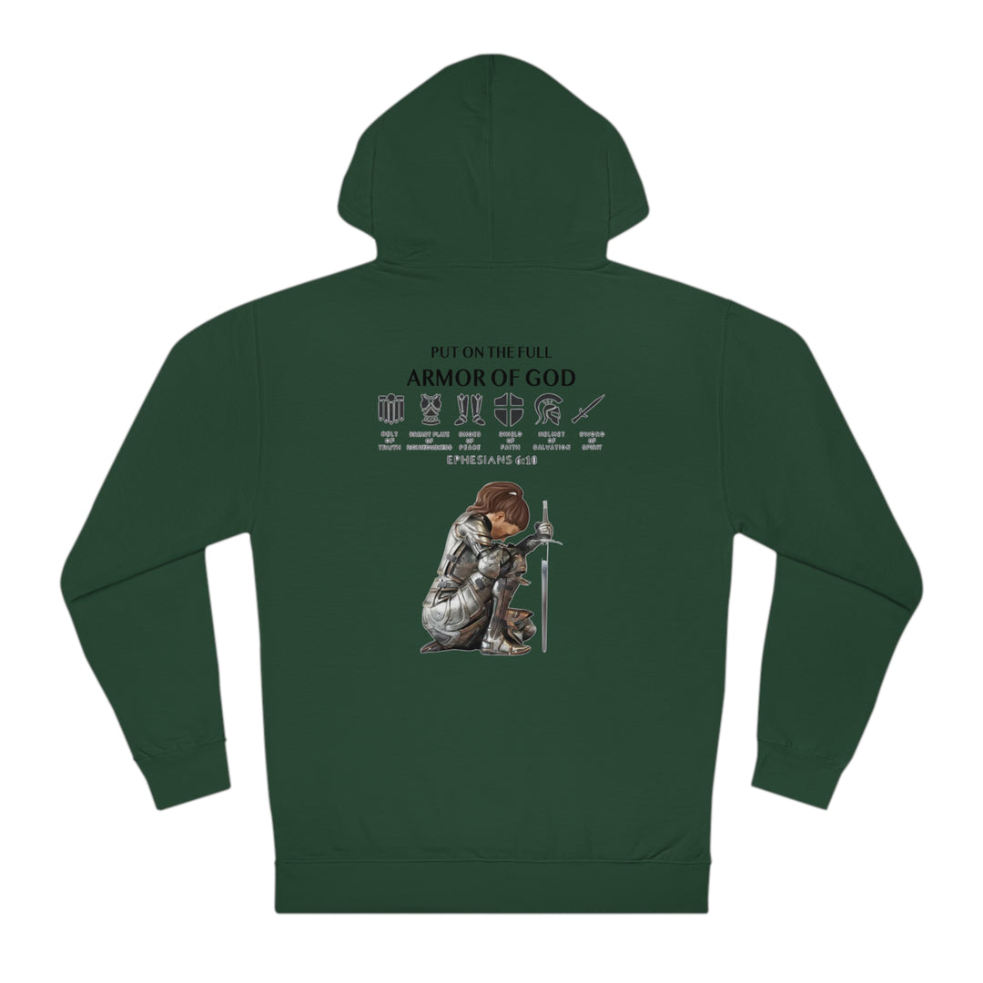 PUT ON THE FULL ARMOR OF GOD=Unisex Hooded Sweatshirt