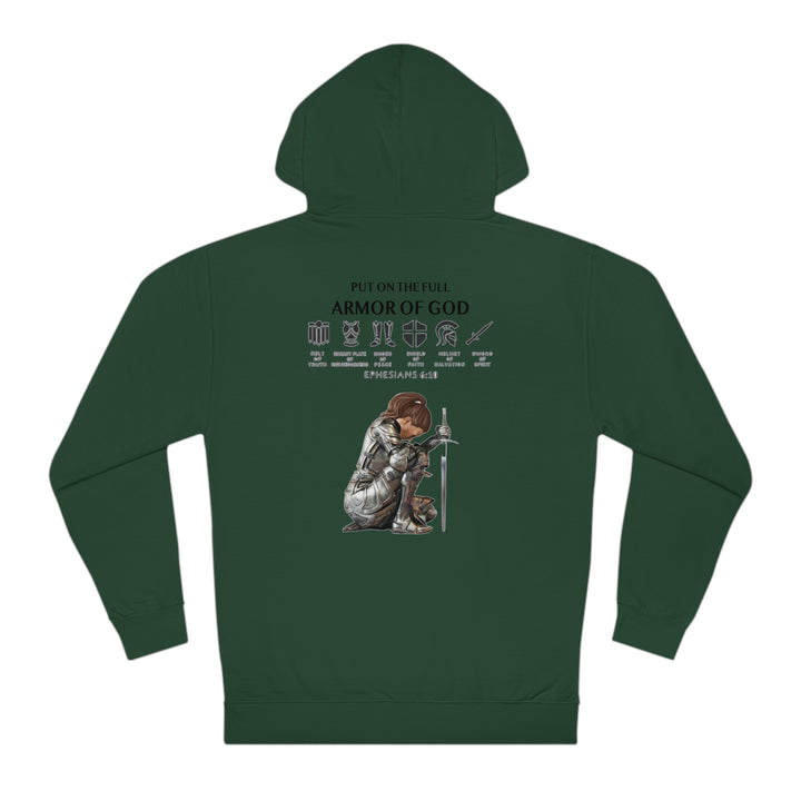 PUT ON THE FULL ARMOR OF GOD=Unisex Hooded Sweatshirt