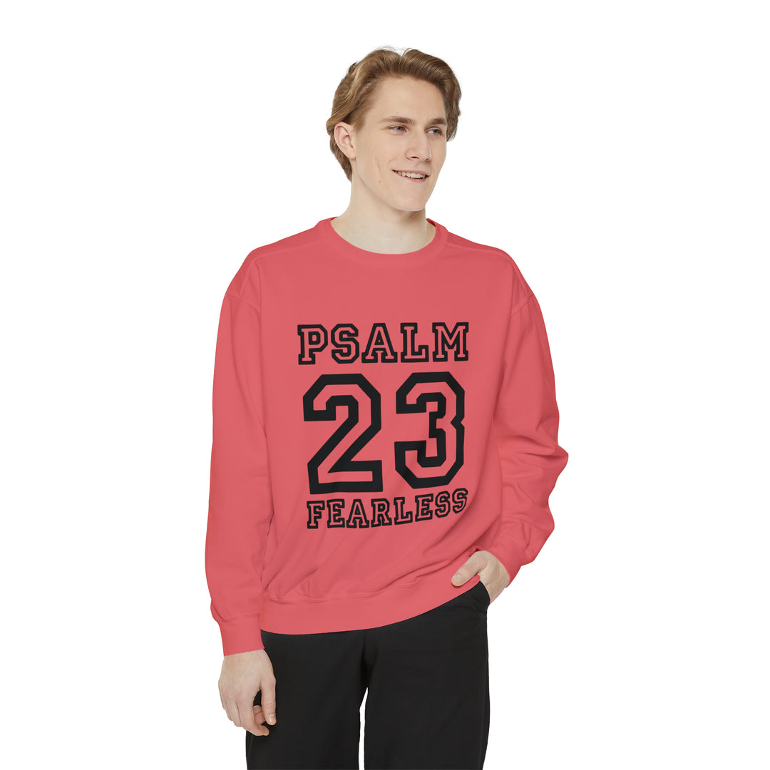 Psalm 23 Unisex Garment-Dyed Sweatshirt