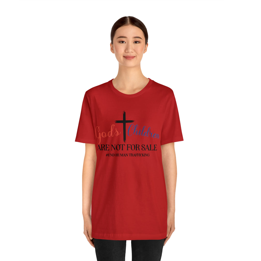 End Human trafficking-Unisex Jersey Short Sleeve Tee