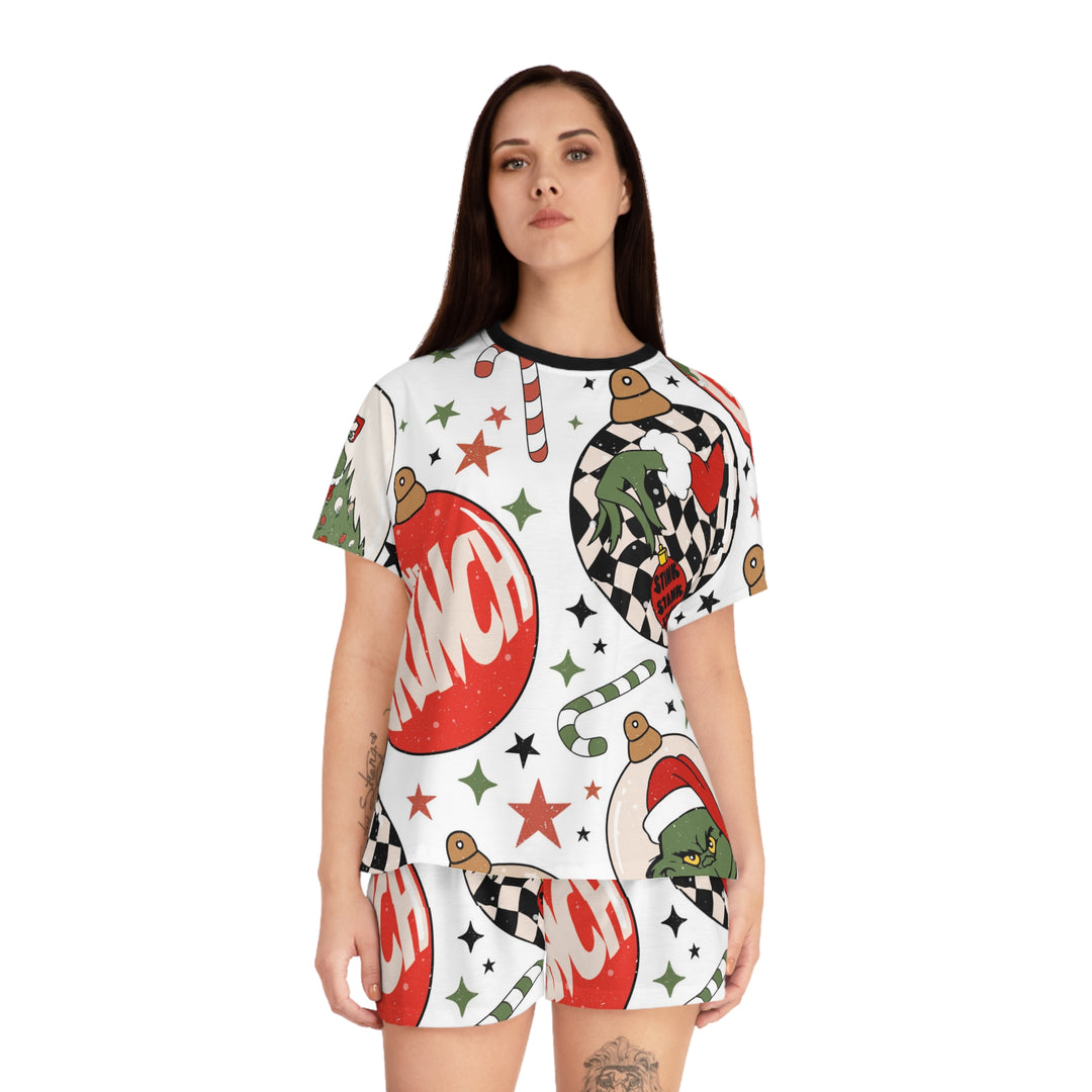 grinchmess Women's Short Pajama Set (AOP)
