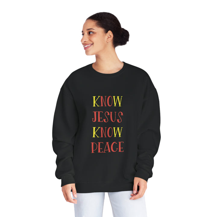 Know Jesus-Unisex NuBlend® Crewneck Sweatshirt