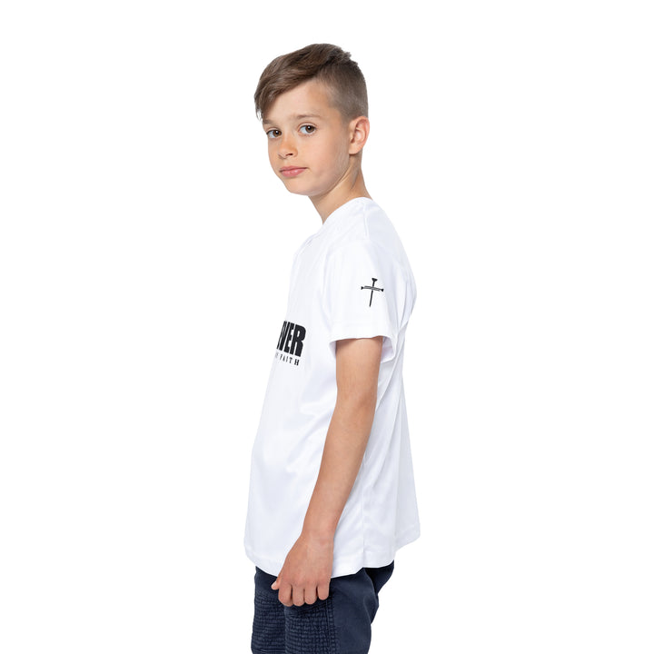 Believer walking by Faith=Kids Sports Jersey (AOP)