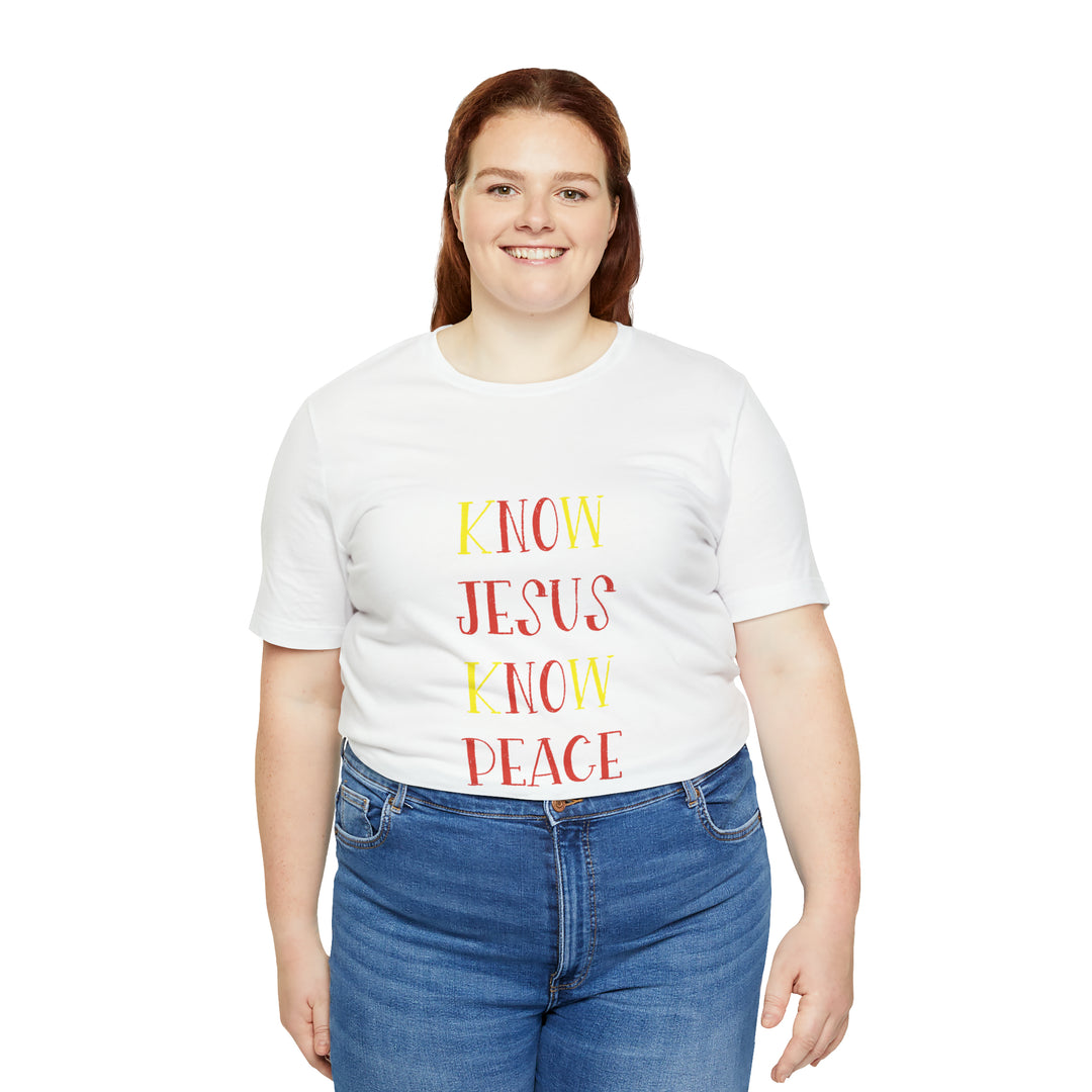 Know Jesus-Unisex Jersey Short Sleeve Tee