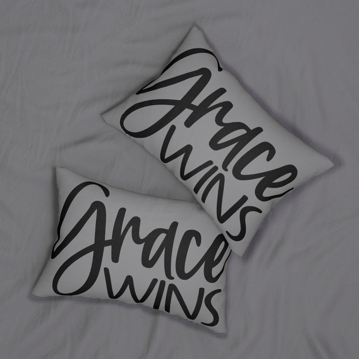 Grace Wins-Spun Polyester Lumbar Pillow