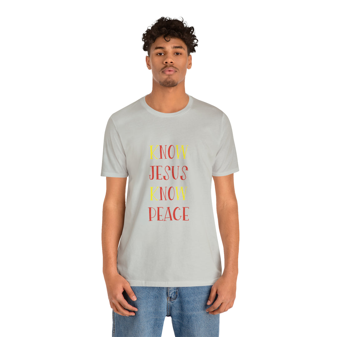 Know Jesus-Unisex Jersey Short Sleeve Tee