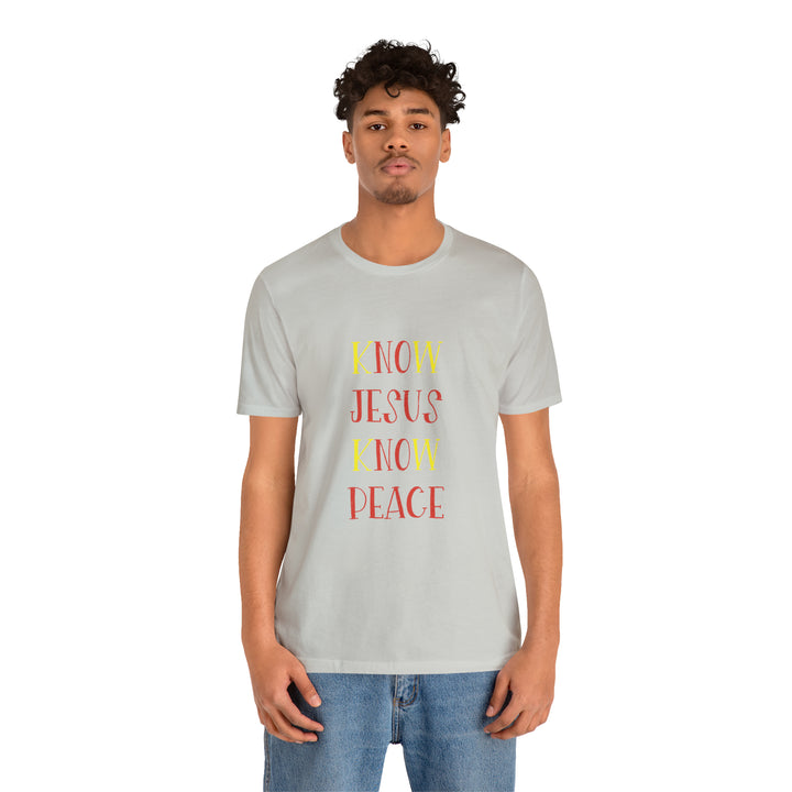 Know Jesus-Unisex Jersey Short Sleeve Tee