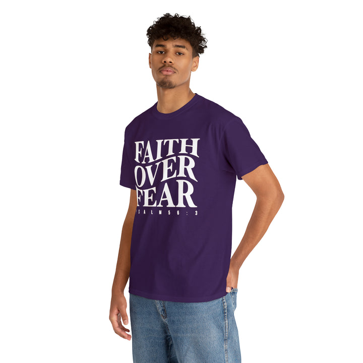 Faith Over Fear-Unisex Heavy Cotton Tee