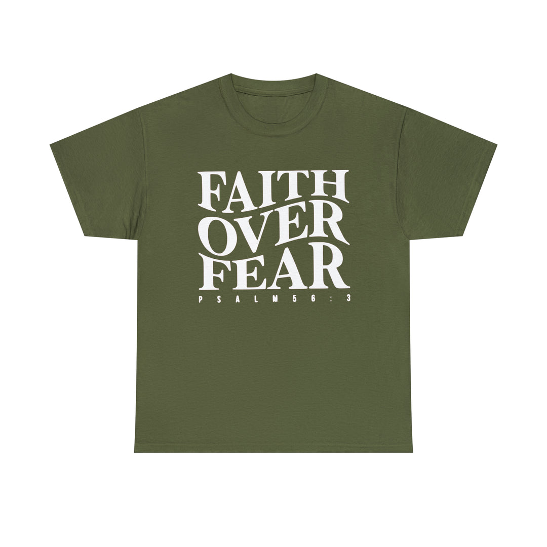Faith Over Fear-Unisex Heavy Cotton Tee