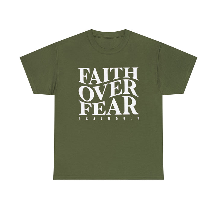 Faith Over Fear-Unisex Heavy Cotton Tee