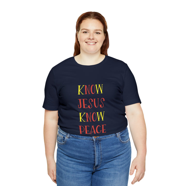 Know Jesus-Unisex Jersey Short Sleeve Tee