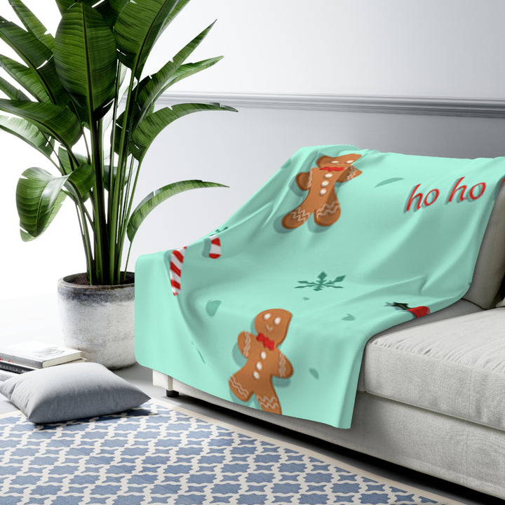 HO HO HO Sherpa Fleece Blanket