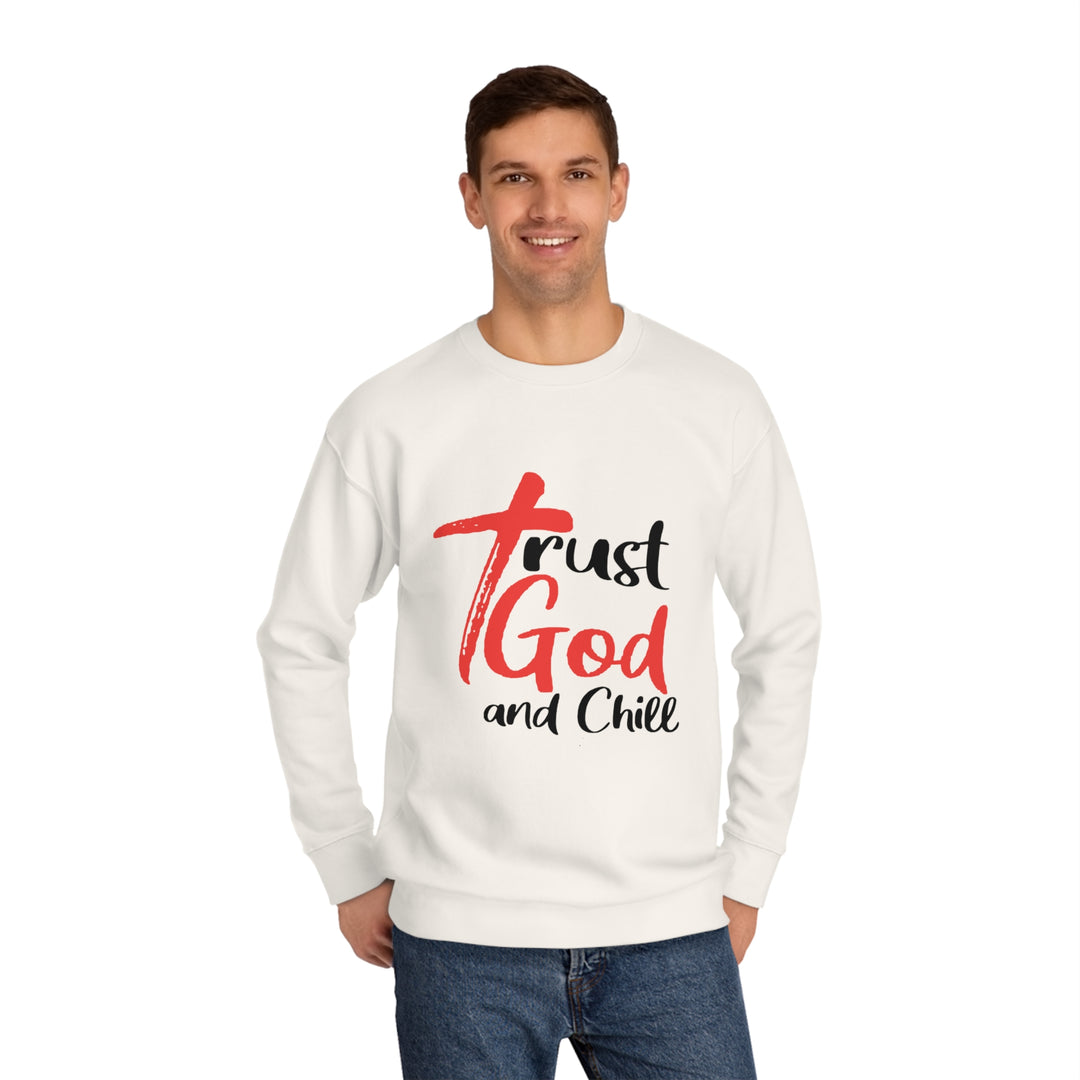 Trust God and Chill Unisex Crew Sweatshirt