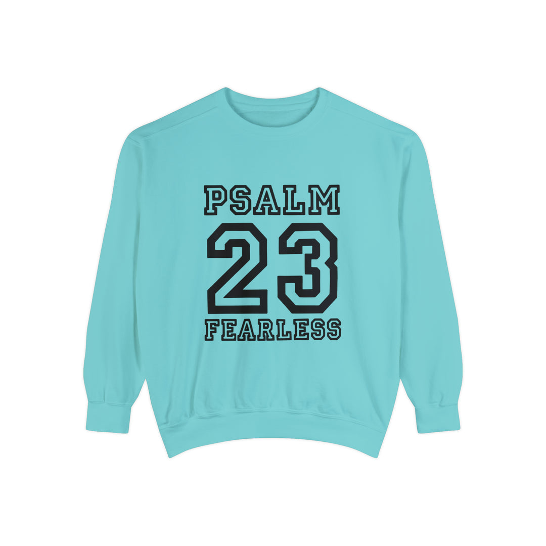Psalm 23 Unisex Garment-Dyed Sweatshirt