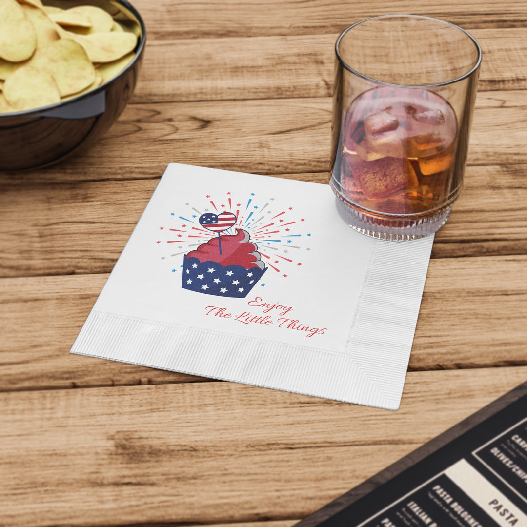 White Coined Napkins