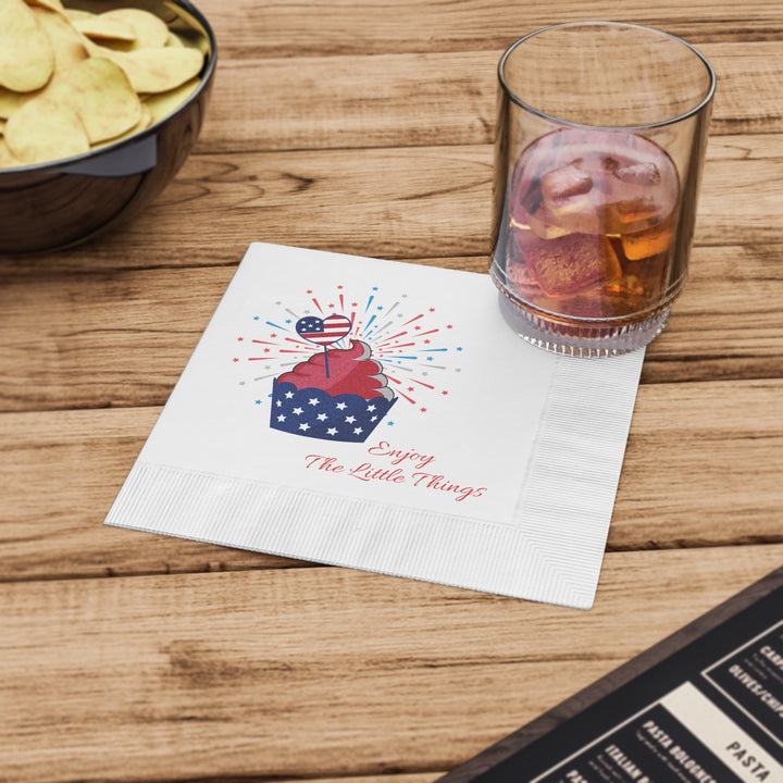 White Coined Napkins