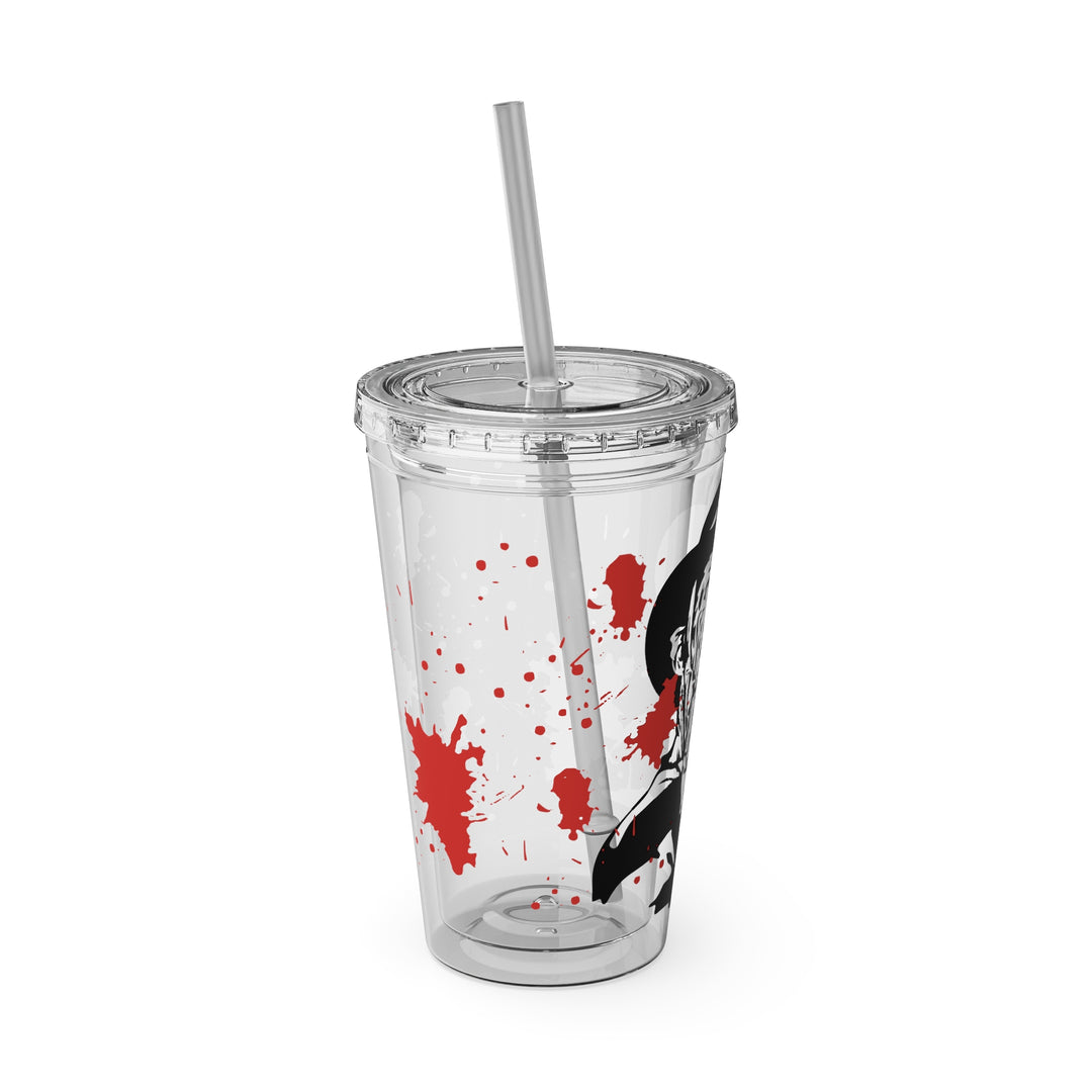 Freddy Halloween=Sunsplash Tumbler with Straw, 16oz