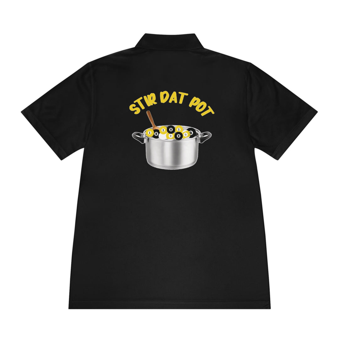 STIR DAT POT=Men's Sport Polo Shirt