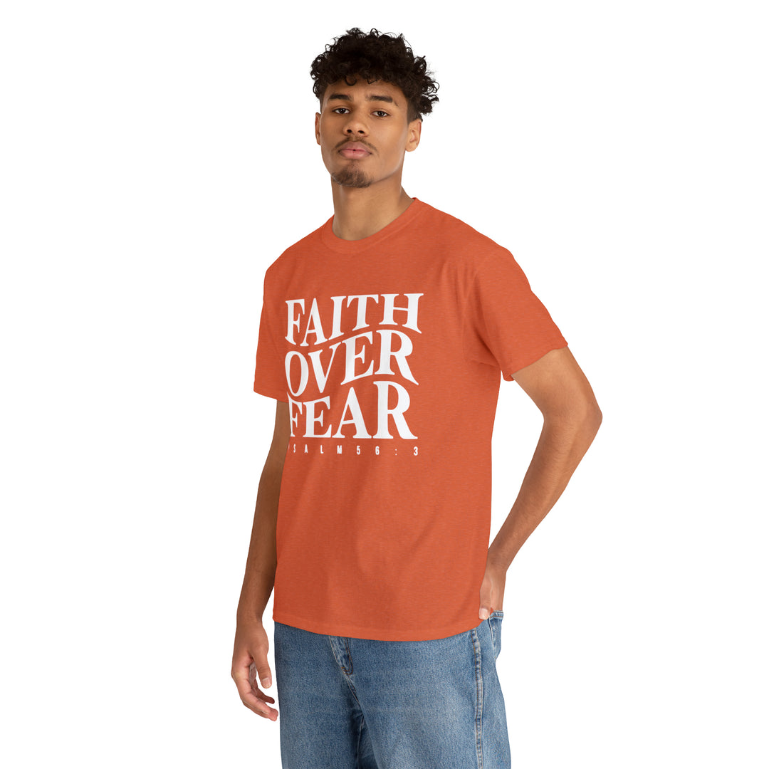 Faith Over Fear-Unisex Heavy Cotton Tee