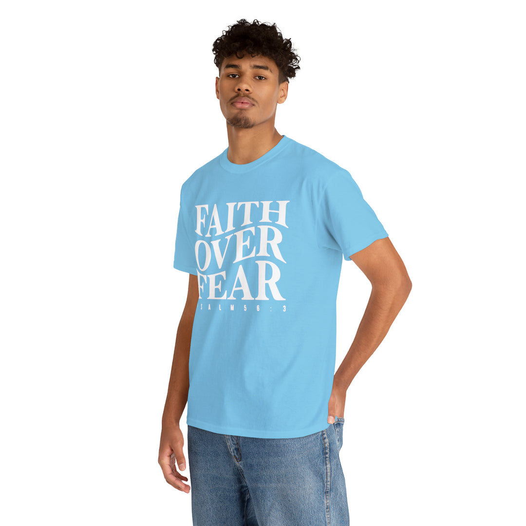 Faith Over Fear-Unisex Heavy Cotton Tee