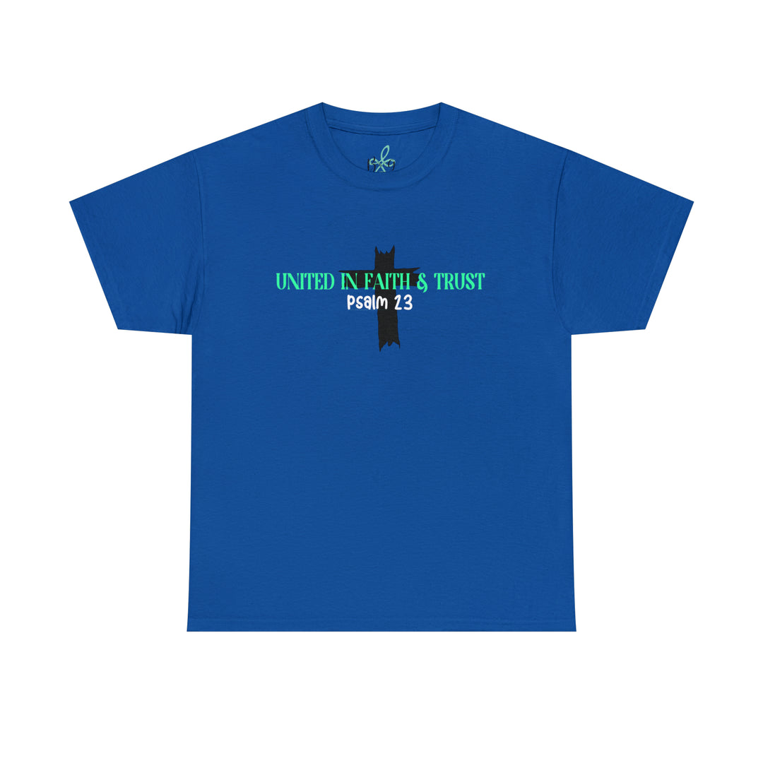 UNITED IN FAITH & TRUST-Unisex Heavy Cotton Tee