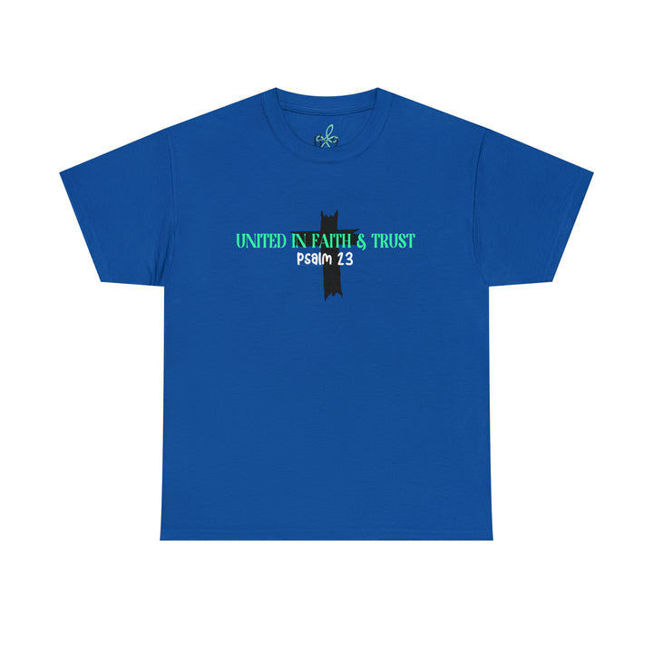 UNITED IN FAITH & TRUST-Unisex Heavy Cotton Tee
