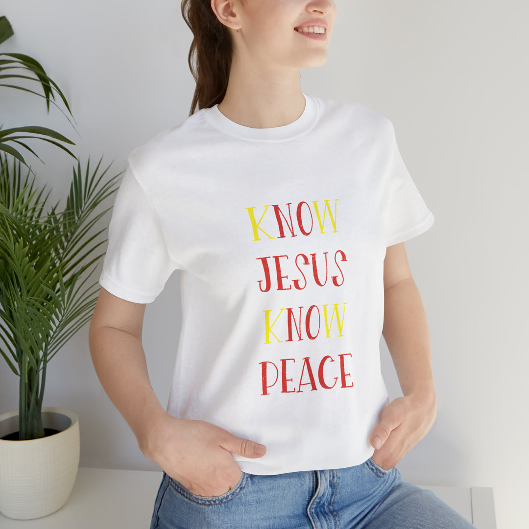Know Jesus-Unisex Jersey Short Sleeve Tee