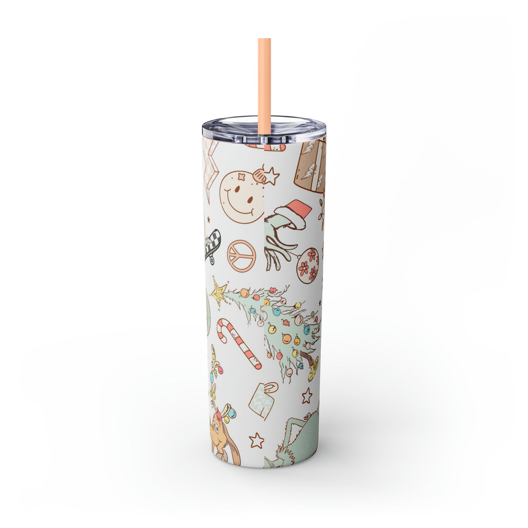 Skinny Tumbler with Straw, 20oz