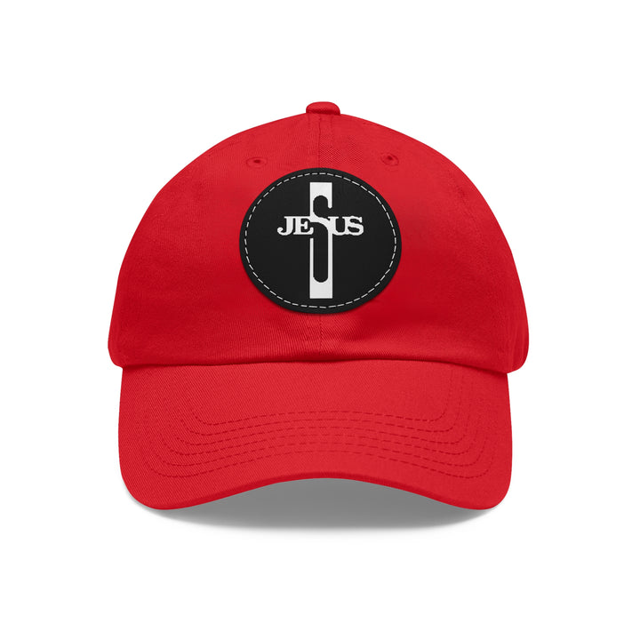 Jesus Hat with Leather Patch (Round)