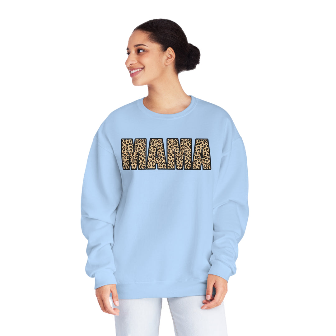 leopard MAMA Unisex NuBlend® Crewneck Sweatshirt