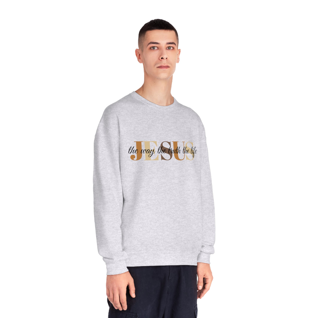 Jesus The Way The Truth The Life Unisex NuBlend® Crewneck Sweatshirt