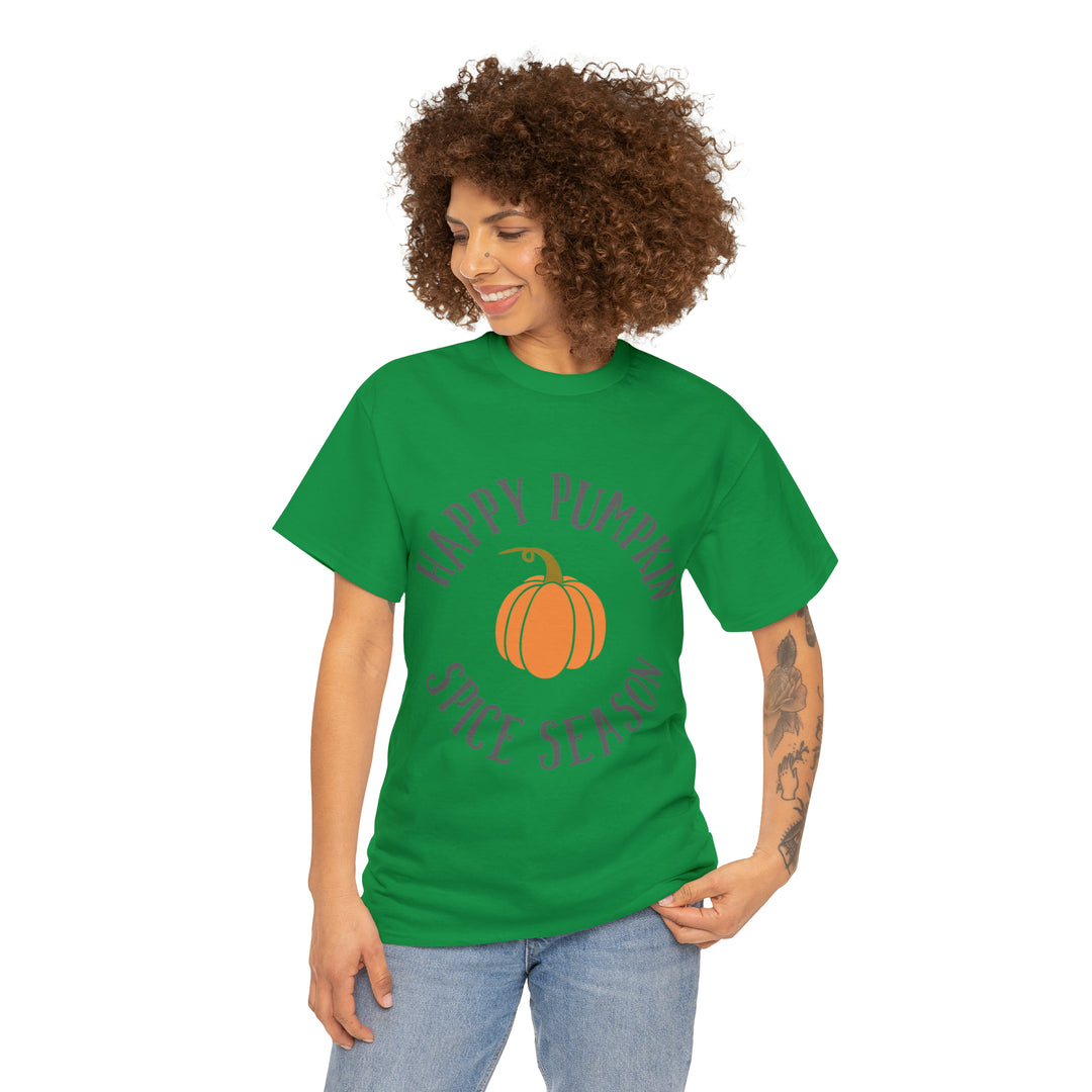 Happy Pumpkin=Unisex Heavy Cotton Tee