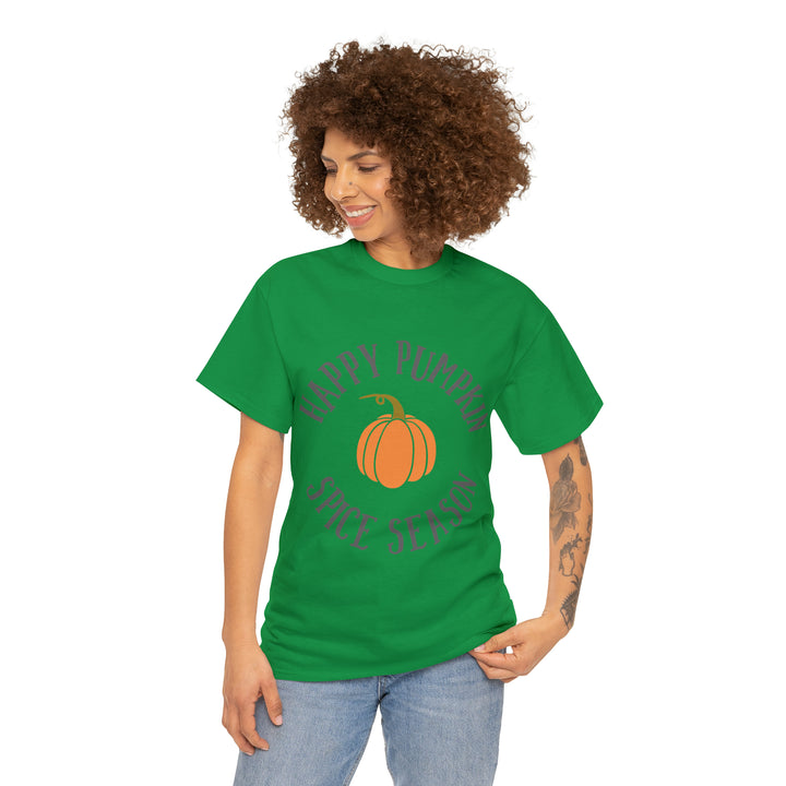 Happy Pumpkin=Unisex Heavy Cotton Tee