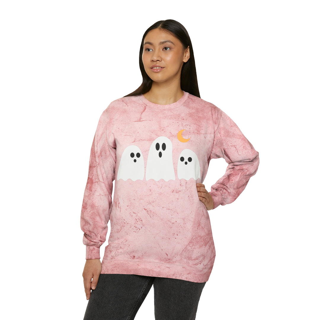 GHOST-Unisex Color Blast Crewneck Sweatshirt