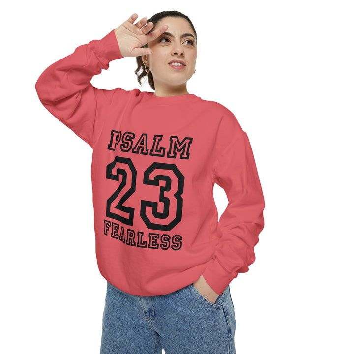 Psalm 23 Unisex Garment-Dyed Sweatshirt