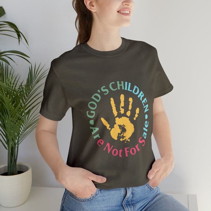 Gods children are not for sale-Unisex Jersey Short Sleeve Tee