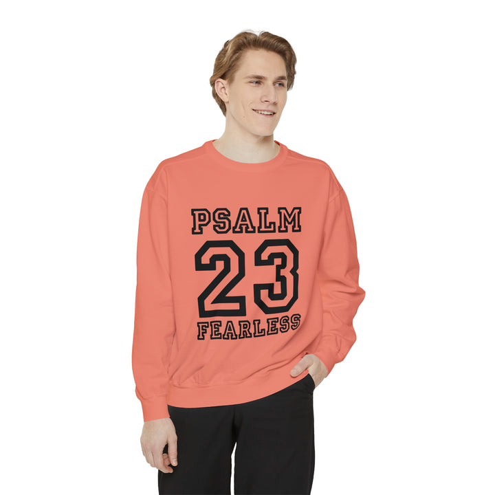 Psalm 23 Unisex Garment-Dyed Sweatshirt