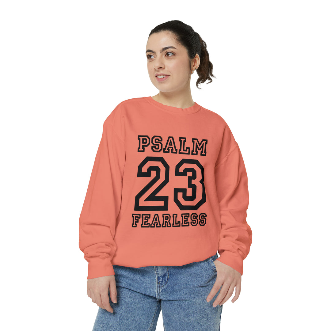 Psalm 23 Unisex Garment-Dyed Sweatshirt