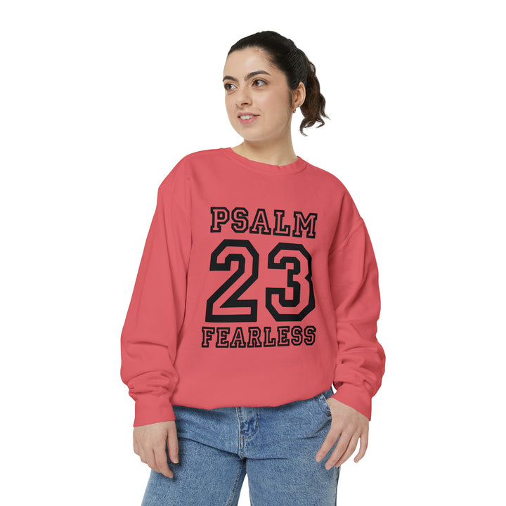 Psalm 23 Unisex Garment-Dyed Sweatshirt