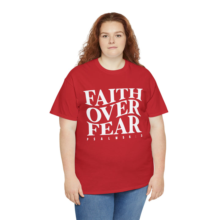 Faith Over Fear-Unisex Heavy Cotton Tee