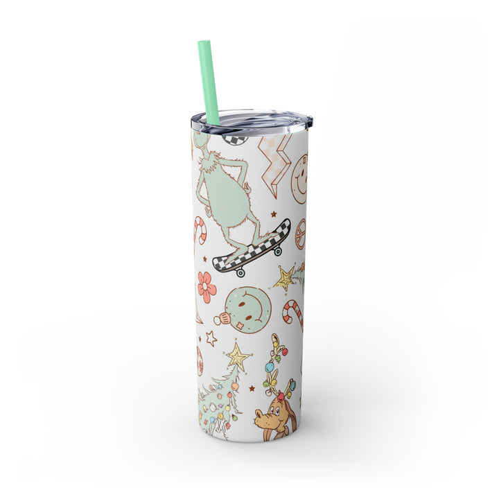 Skinny Tumbler with Straw, 20oz