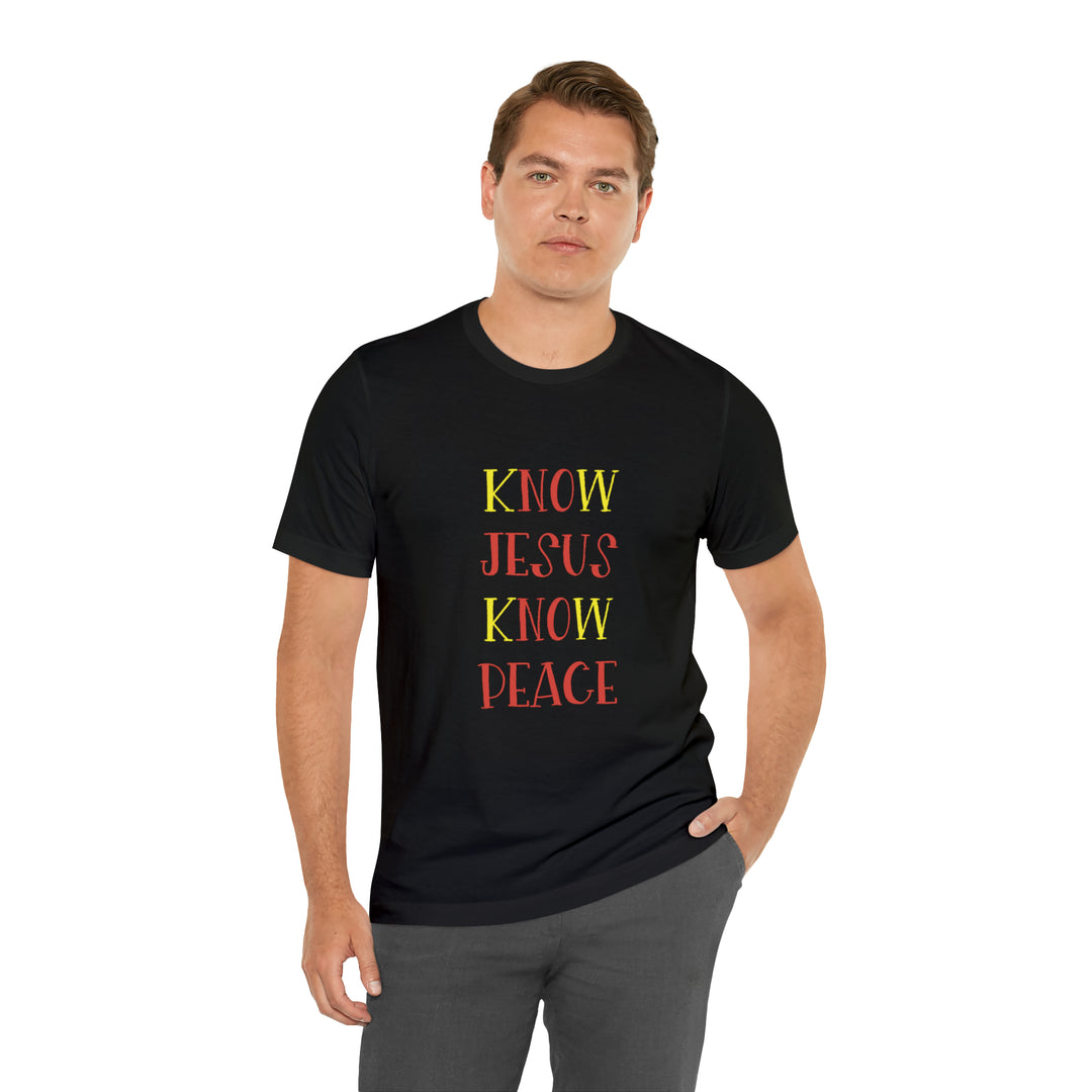 Know Jesus-Unisex Jersey Short Sleeve Tee