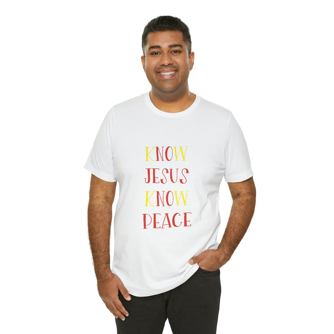 Know Jesus-Unisex Jersey Short Sleeve Tee