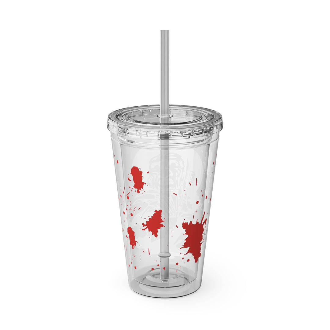 Freddy Halloween=Sunsplash Tumbler with Straw, 16oz