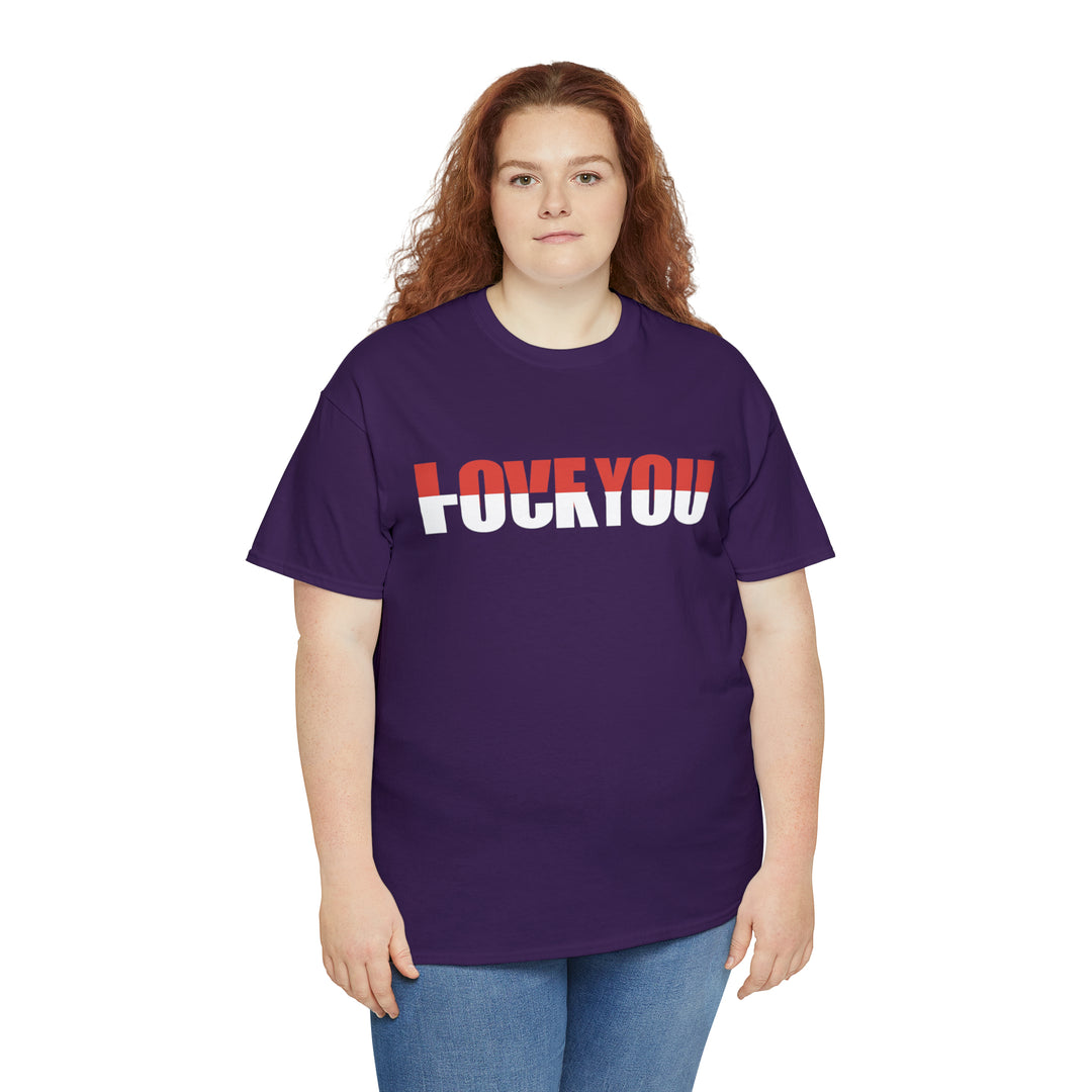 LOVE YOU-F YOU-Unisex Heavy Cotton Tee