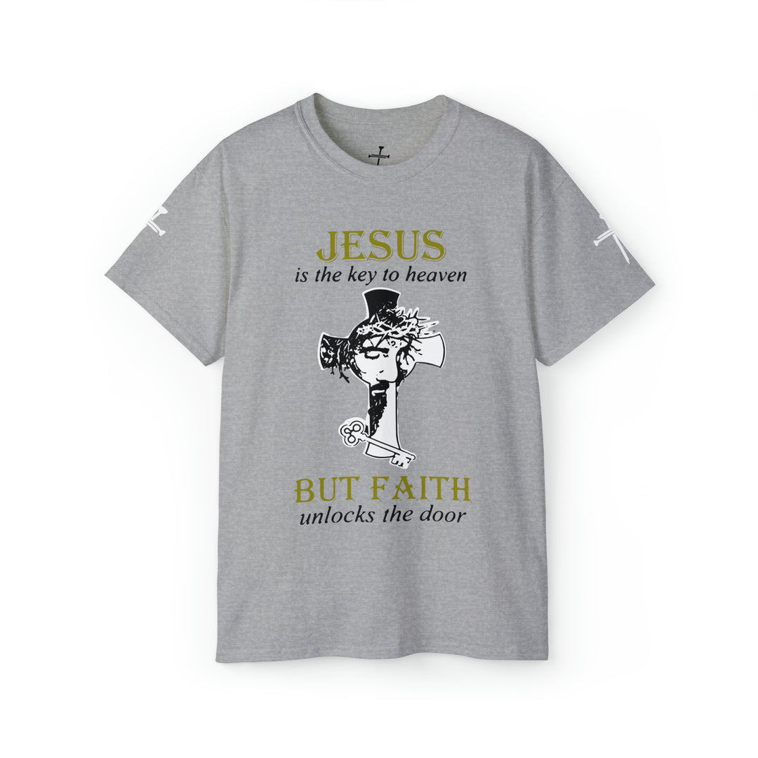 JESUS IS KEY=Unisex Ultra Cotton Tee