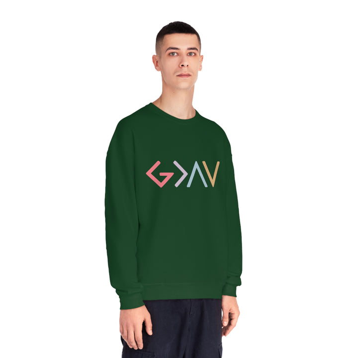 God is Greater Unisex NuBlend® Crewneck Sweatshirt