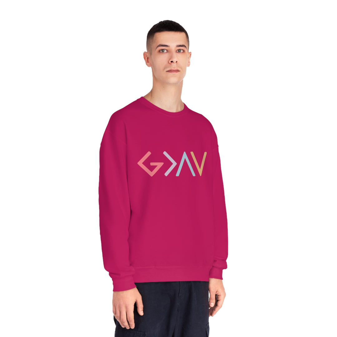 God is Greater Unisex NuBlend® Crewneck Sweatshirt