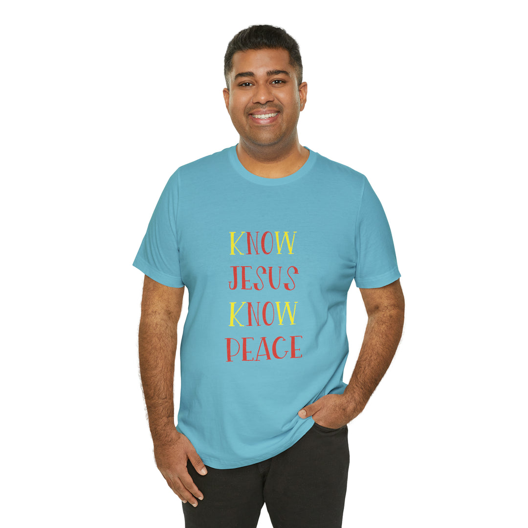 Know Jesus-Unisex Jersey Short Sleeve Tee